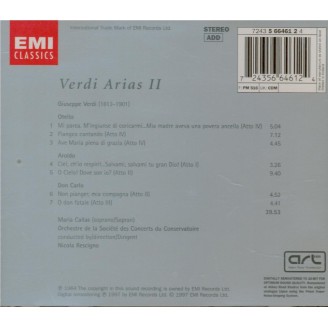 Arias de Verdi Vol.2 (Otello - Aroldo - Don Carlo)